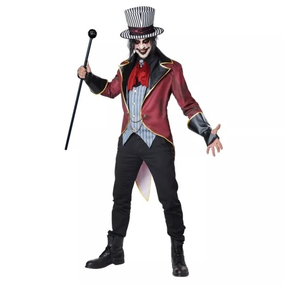 NWT Spirit Halloween Adult Large Sinister Ringmaster Complete Costume Circus New - Picture 1 of 7